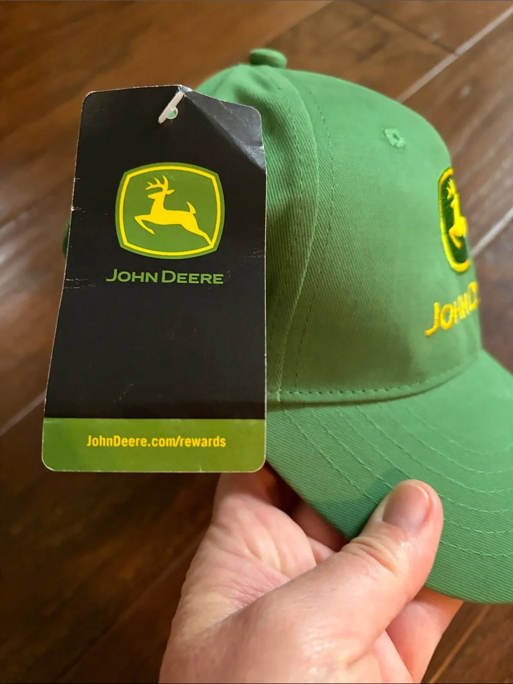 John Deere Green and Yellow Logo Baseball Cap NMT